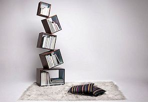 一个反抗重力的书柜：Malagana Design的均衡