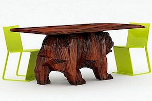 Ett kreativt möbeldesignkoncept: Björnbord