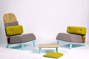由Jovana Bogdanovic设计的美丽柔和低椅系列