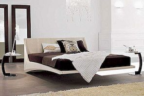 Säng som verkar vara flytande i luften: Dylan Modern Leather Bed