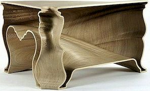 Cindarella-tafel, geïnspireerd op het ontwerp van de 17e eeuw