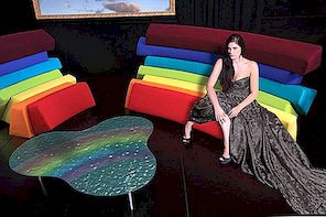 由彩虹启发的色彩缤纷，舒适的软垫家具：IRIS