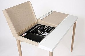 Učinkoviti dizajn stolova s ​​skrivenom pohranom: Desk Desk