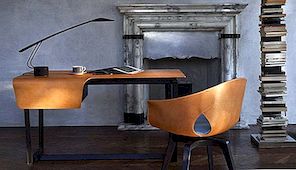 Elegant stol & bordssats Visar en original design
