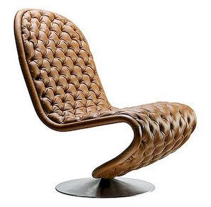 Verpan优雅的1973年椅子设计的独特休闲
