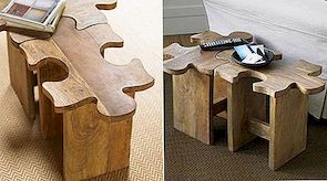 灵感启发的家具：拼图凳