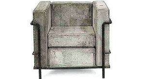 重型混凝土椅，Stefan Zwicky的Le Corbusier版本