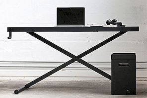 Höjdjusterbar minimalistisk skrivbord som uppmuntrar att fungera medan den står: XTable