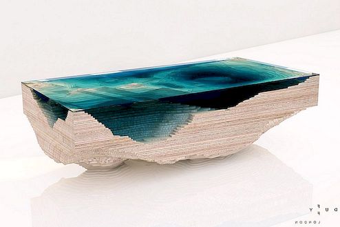 Hypnotizovat jako moře: Sochařský 3D propast Tabulka od Duffy Londýn