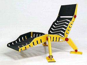 Indrukwekkend industrieel ontwerp van Mark en Efe: Bulldozer Lounge Chair