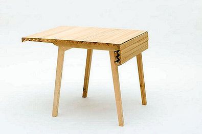 Έξυπνο πτυσσόμενο τραπέζι εμπνευσμένο από την τροχιά της Caterpillar: Ξύλινο πανί [Video]