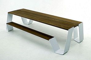 创新的户外设计：Extremis的料斗桌和座椅