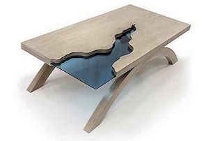 Zajímavý stůl Grand Canyon od Amit Apel Design