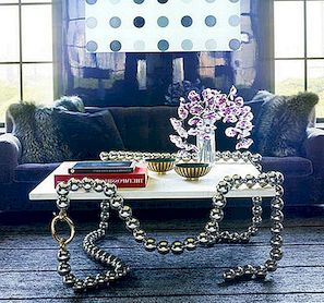 Smycken och möbler kombinerade: Halsbandstabeller av Mattia Bonetti