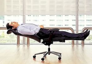 Lägg platt stolen för fullständig kontorsavkoppling