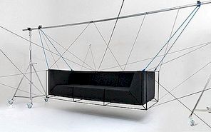 Levituojantis baldai: plaukiojanti sofa iš Philippe Nigro