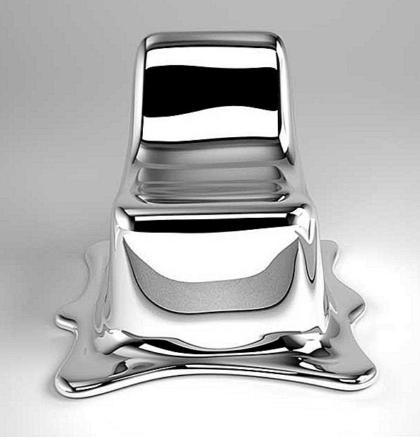 Smeltende stoel met beperkte oplage weerspiegelt de omgeving