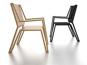 Michael Samoriz's Outline Chair Zobrazující elegantní siluetu