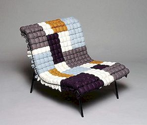 Modern Lounge Chair Inspirerad av Corncobs: Mosaiik Lounge Chair
