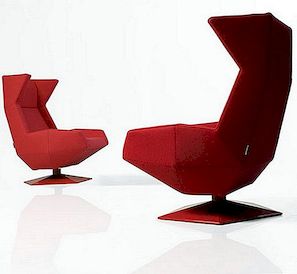 原创和现代扶手椅受到折纸艺术的启发
