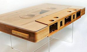Praktinis Reclaimed Wood Mixtape kavos stalas