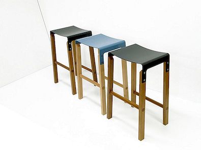 Artisan Andrew Cassels精制和现代复合凳子