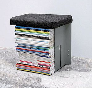 Stolička, postranní stolek nebo stojan na časopis - Collecteur Christian Lessing