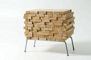 Skladování nábytku v tajnosti: Dřevěná hromada od Borise Dennlera