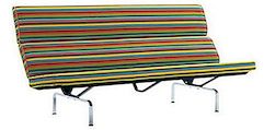 Vitra Sofa Compact sa šarenim horizontalnim trakama