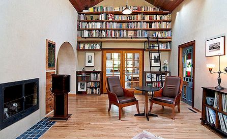Inspirerende manieren om bibliotheekladders in het huis te gebruiken