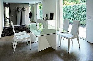Modern meubilair om te dineren, slaapkamer en woonkamer