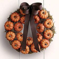 Pumpkin Patch Wreath - en vacker festlig dekoration