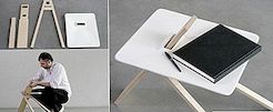 Den minimalistiska Tripod sidobordet från Noon Studio