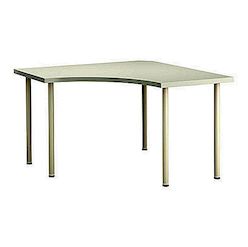 Bílý rohový stůl od IKEA