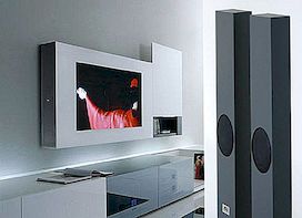 Idealna hi-tech TV kabinet, ki ga Acerbis