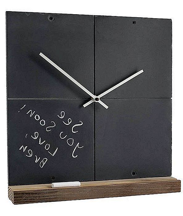 Reclaimed slate clock: zabavan i funkcionalan