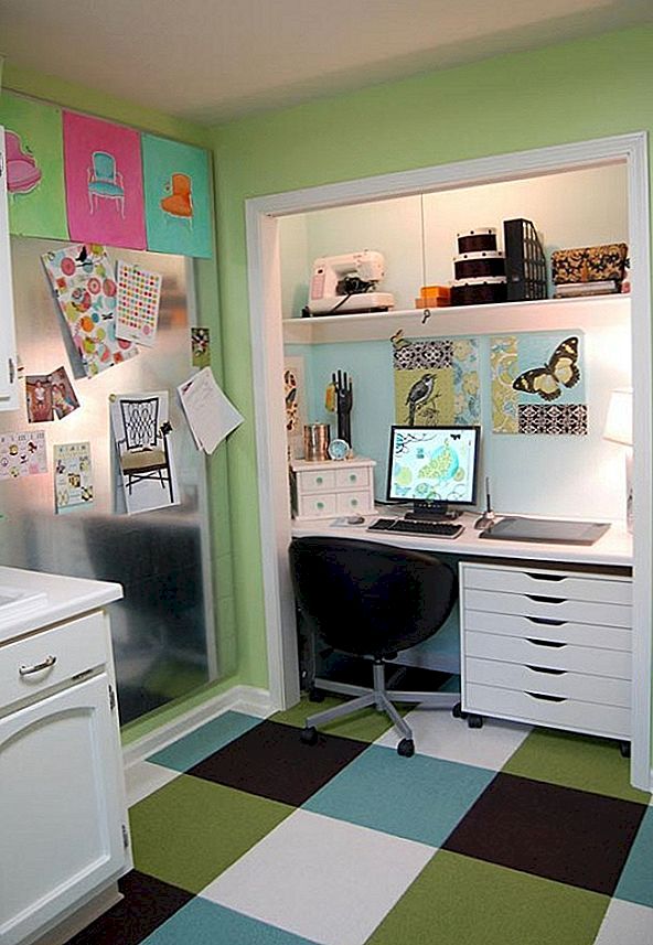 Δημιουργήστε ένα λειτουργικό εσωτερικό γραφείο από ένα ντουλάπι