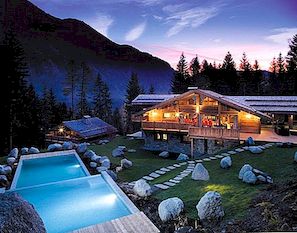Luxusní francouzská chata, která může být pronajata v údolí Chamonix