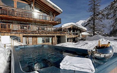 Skijaška kućica s pet etaža ugodnih soba i panoramskih pogleda