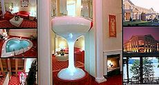 Pocono Palace - hotellet med en enorm glas champagne badkar
