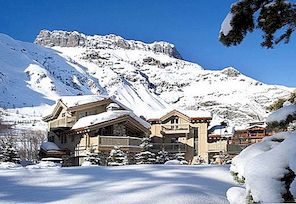 Fransız Alpleri'nde Beyaz İnci Dağ Evi