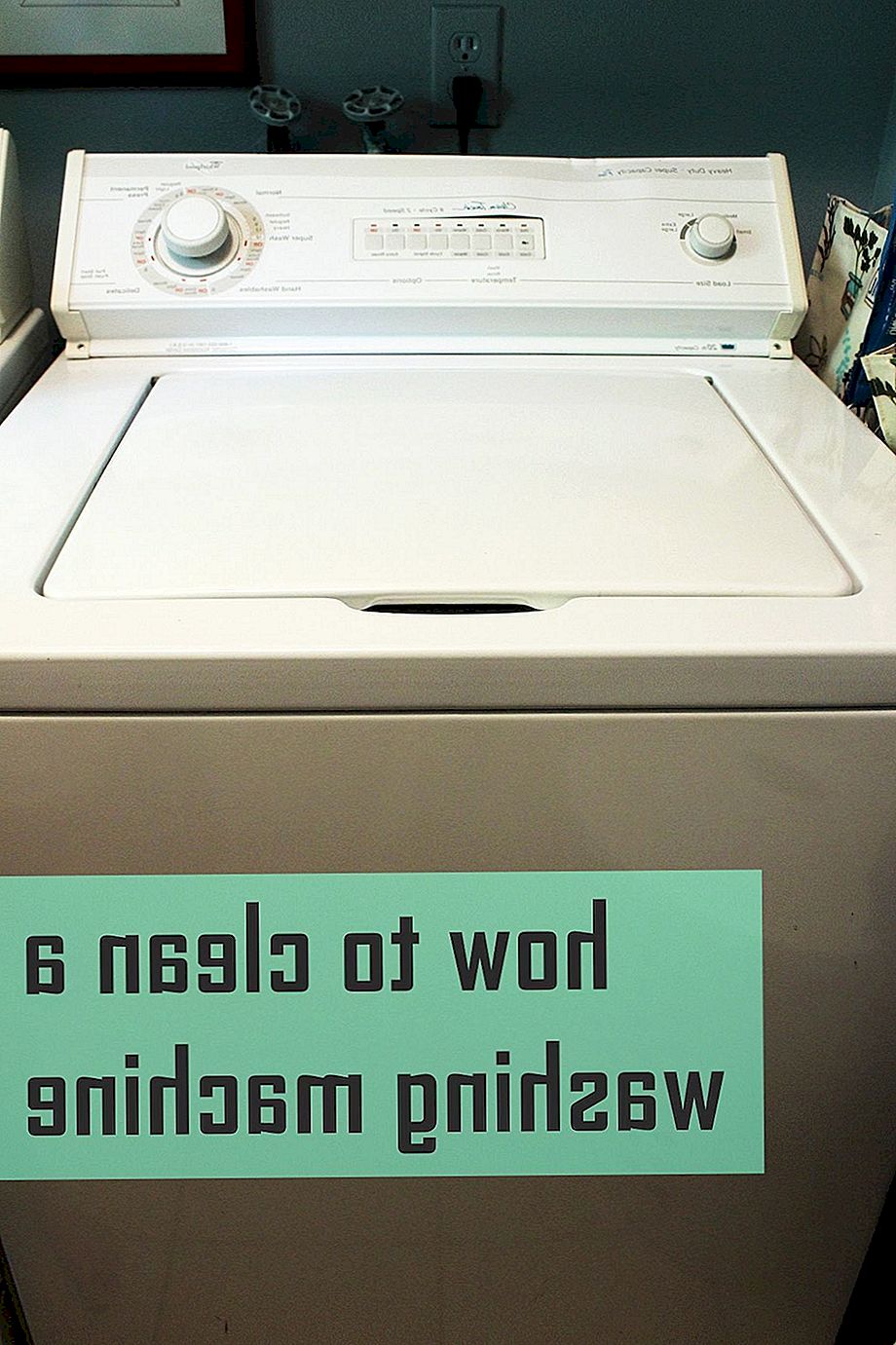 Hoe een wasmachine te reinigen - Top-laden