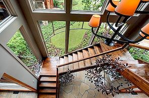 10 Jednoduché, elegantní a rozmanité návrhy dřevěných schodišť