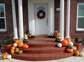 Adornando e Decorando o Front Porch para o outono