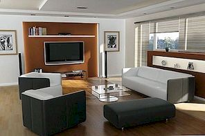 Hur man ordnar hemma möbler runt TV: n