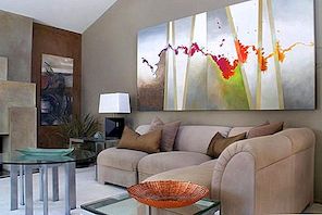 Så här använder du abstrakt väggkonst i ditt hem utan att det ser ut ur platsen