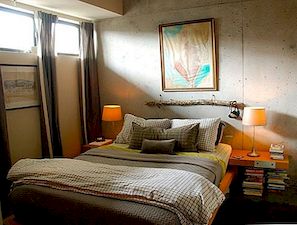 Güzel bir bodrum yatak odası iç oluşturmak için yararlı ipuçları