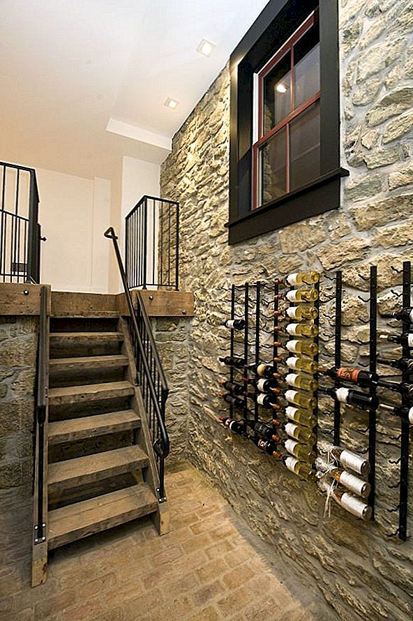 10 praktische en interessant uitziende wijnrekken op de muur