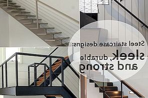 10 Ocelové schody: elegantní, odolné a silné