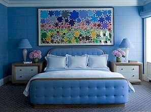 15 blauwe slaapkamers met rustgevende ontwerpen